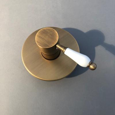 Single Lever Shower Mixer - Antique Brass