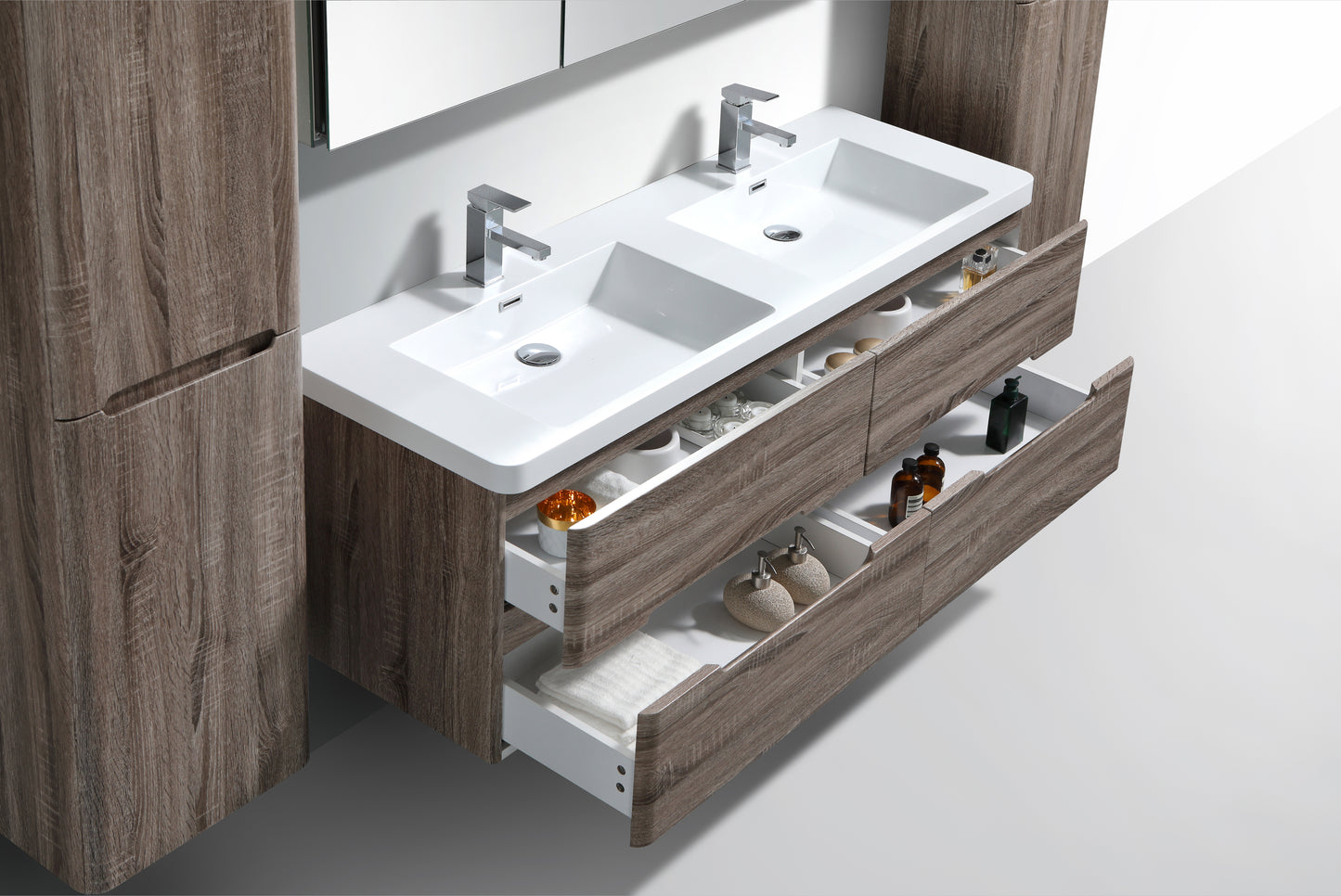 Venice Four Drawer Vanity 1500mm - basin excluded