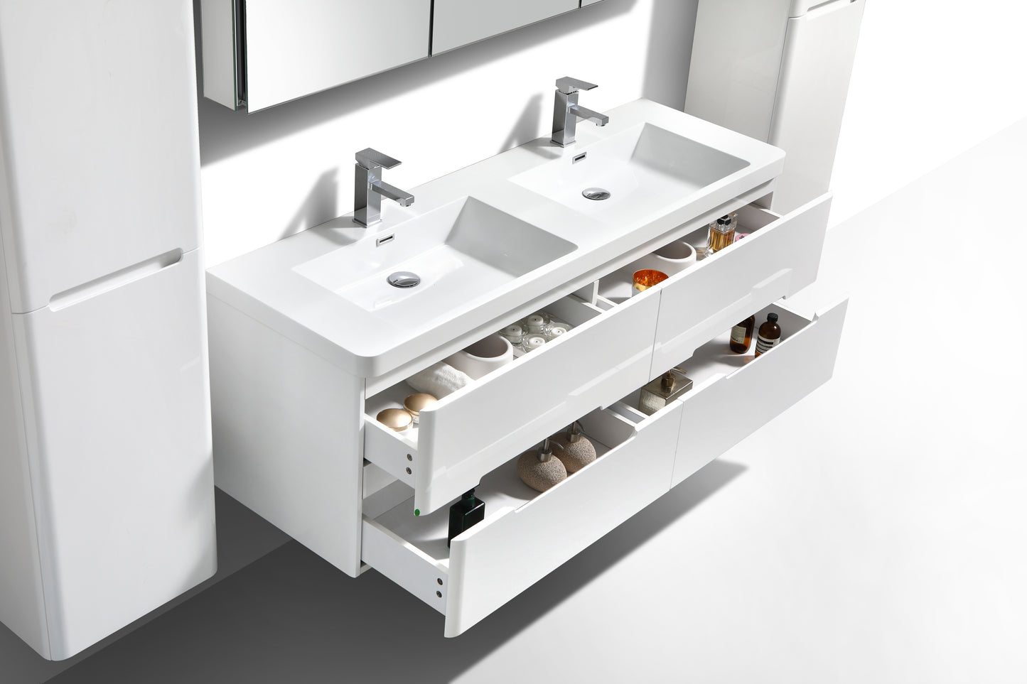 Venice Four Drawer Vanity 1500mm - basin excluded