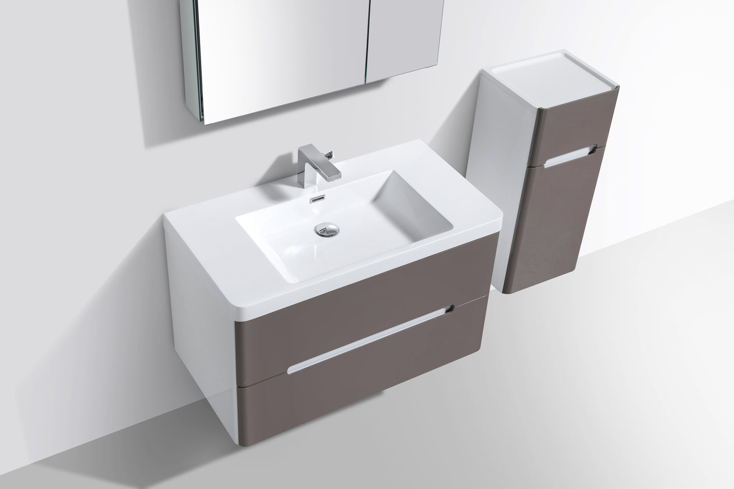 Venice Double Drawer Vanity, Top and Basin 900mm