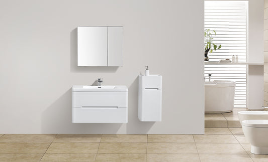 Venice Double Drawer Vanity 900mm - basin excluded