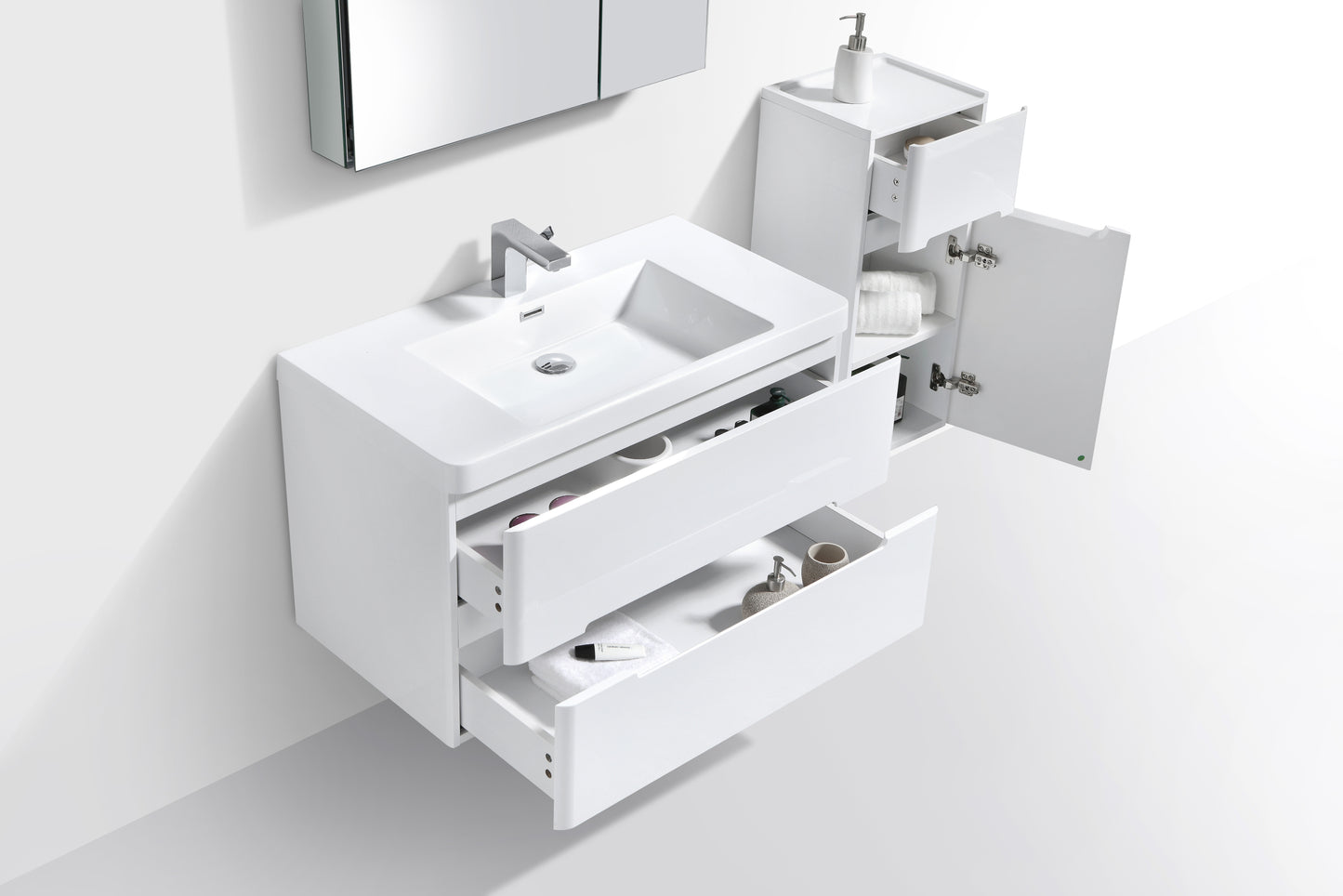 Venice Double Drawer Vanity 900mm - basin excluded