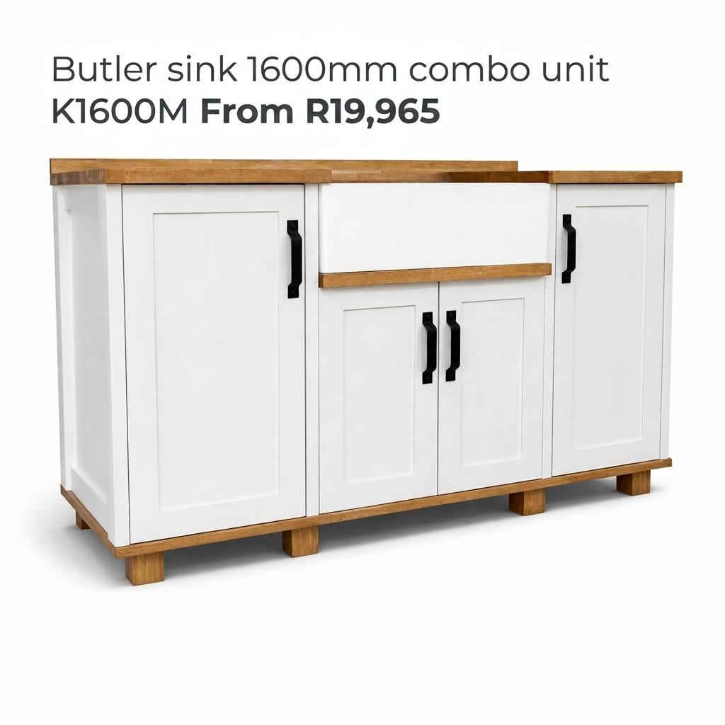 Butler sink white background