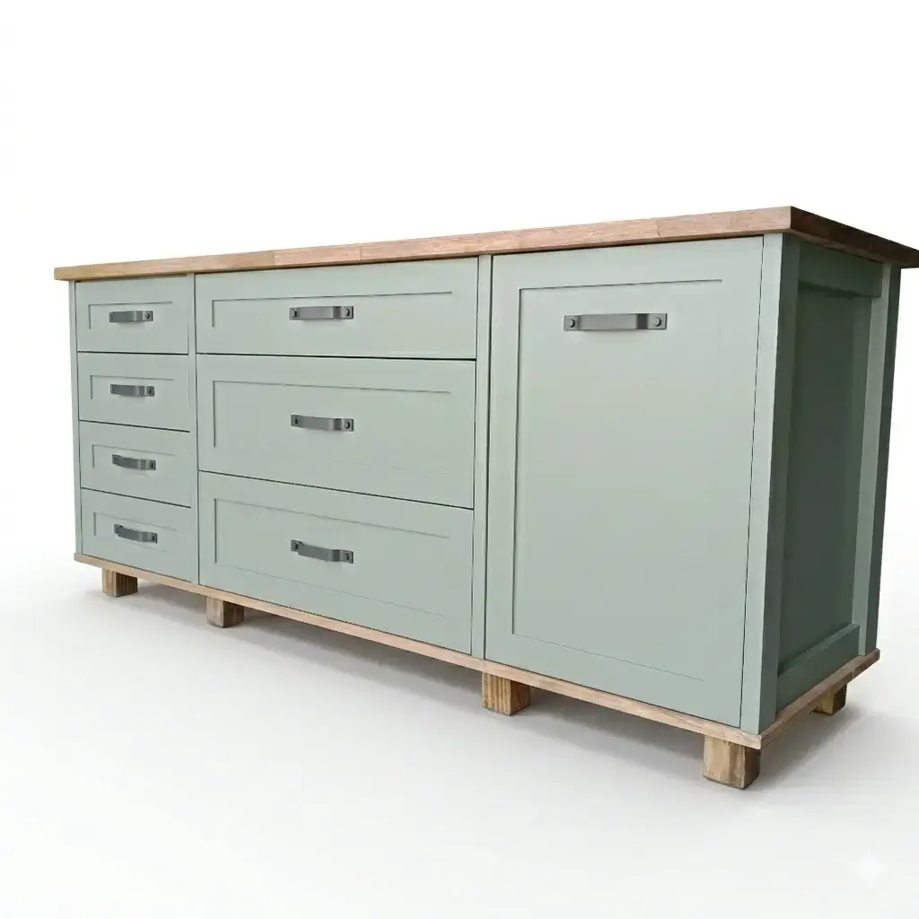 Freestanding combo cabinet