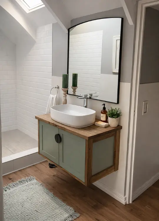Pino Floating Double Door Bathroom Unit With A Water Basin