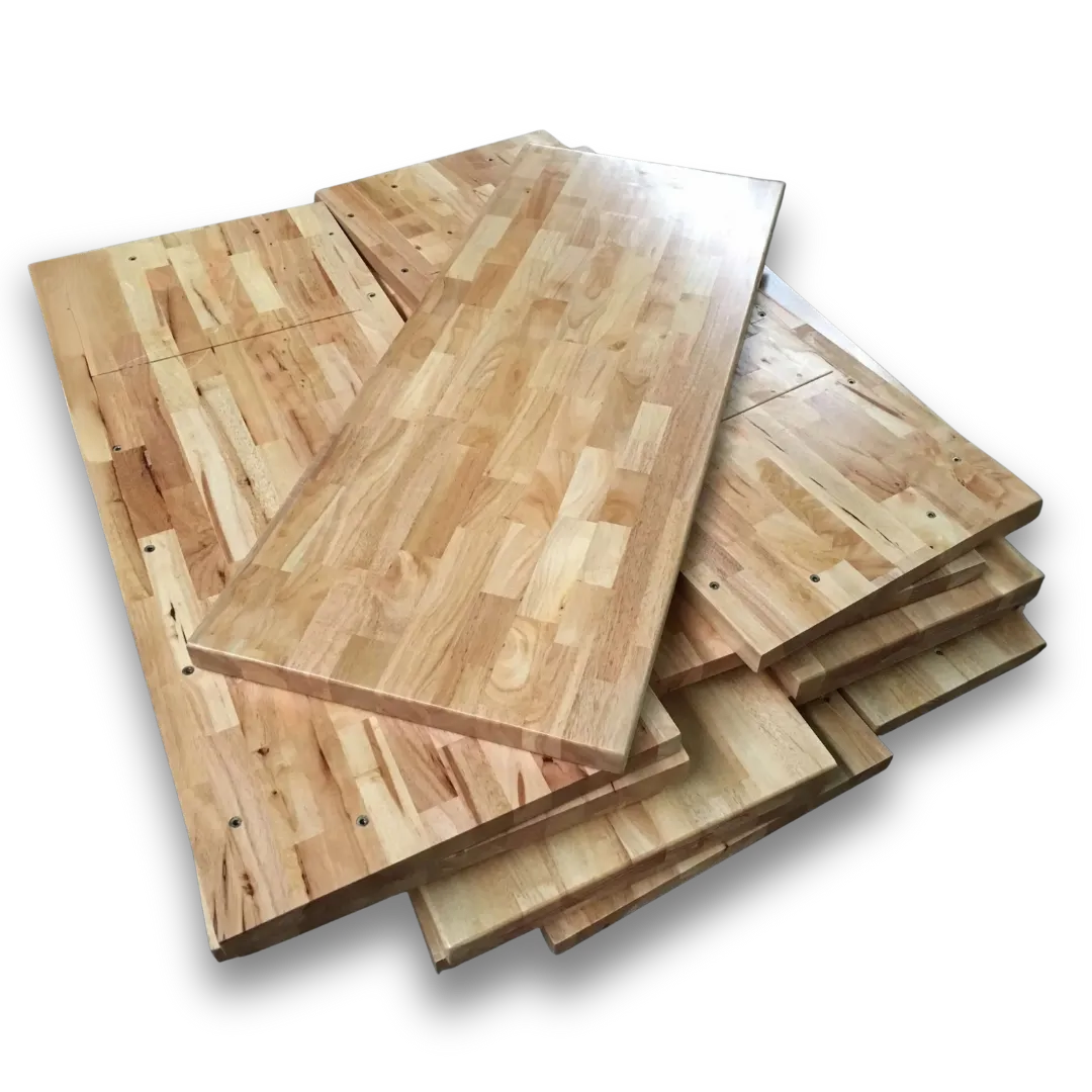 Rubberwood-Counter-Plie Pile of Rubberwood counters