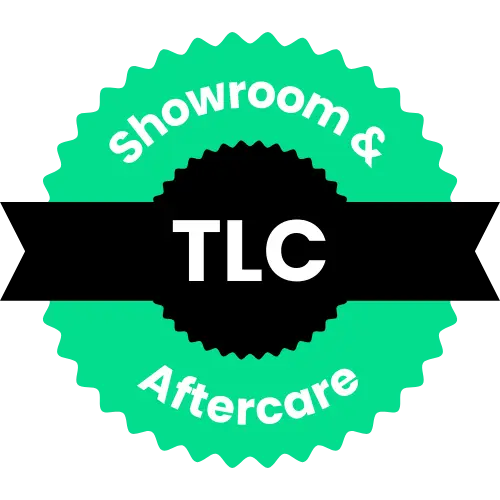 Showroom & Aftercare TLC Showroom and Aftercare badge