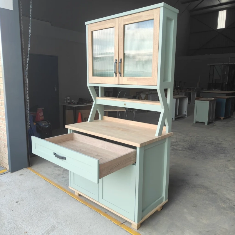 Green Coffee Station Warehouse Open A right view of an Open Green Coffee Station in a Warehouse