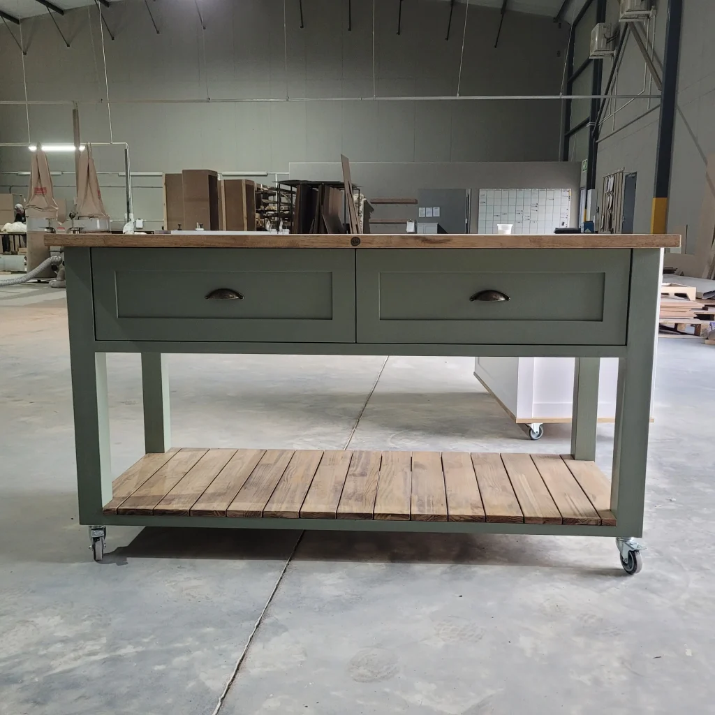 Green-Double-drawer-kitchen-buddy-warehouse-front