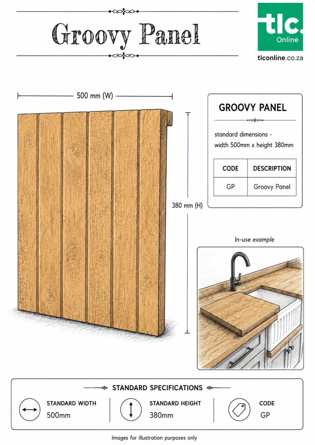 Groovy Panel Sketch A Sketch Of A Groovy Panel with It's Dimensions and Unit Code
