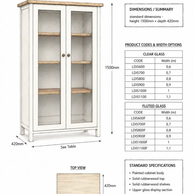 Lowercase Display Cabinet Sketch A Sketch Of A Lowercase Display Cabinet With It's Dimensions and Unit Code