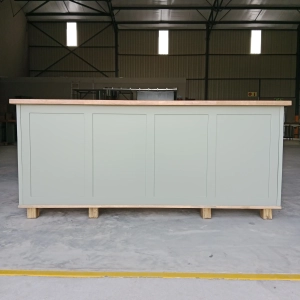 Green Panel Kitchen Island Warehouse Front