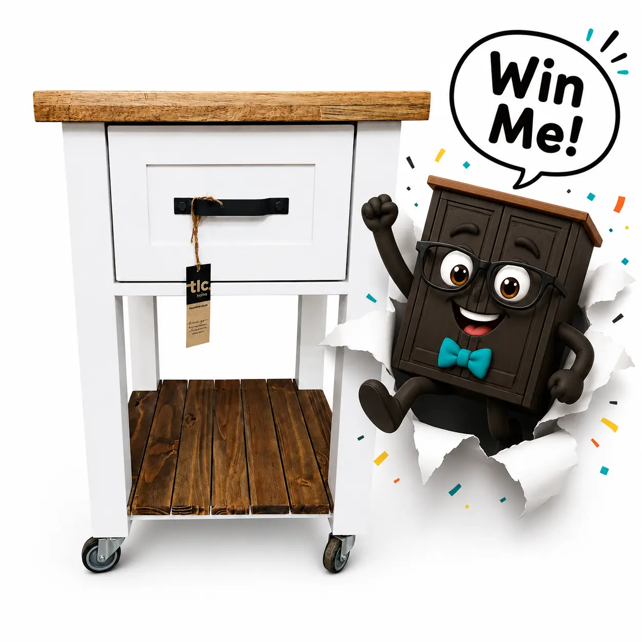 White Standard Kitchen Buddy White Background Prize A green double door pantry